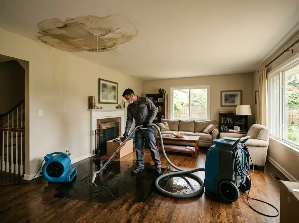 attic-pipe-burst-ceiling-drip-008 — frequently asked questions, Water Damage Restoration & Carpet Care in Bedford, VA